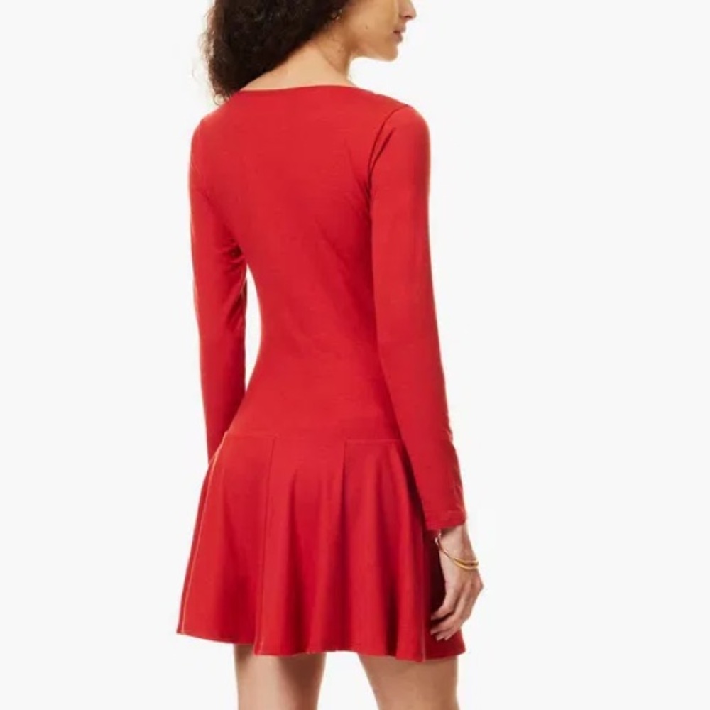 Reformation coen square neck long sleeve dress 37932 - Picture 3 of 9